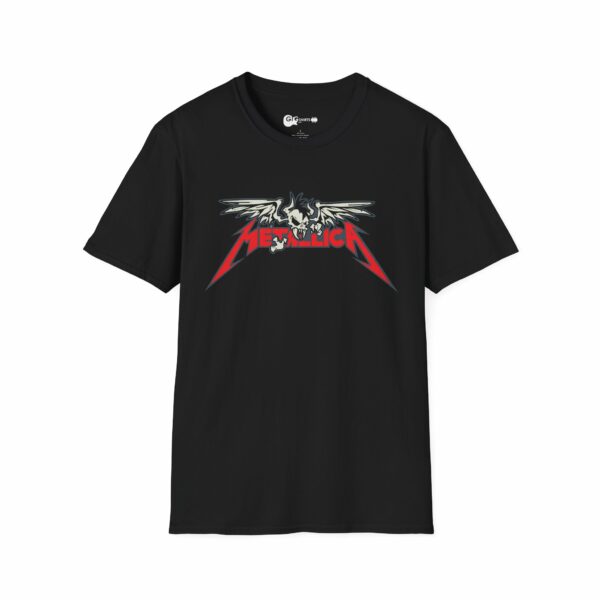 Metallica Flying Skull Logo Black T-Shirt