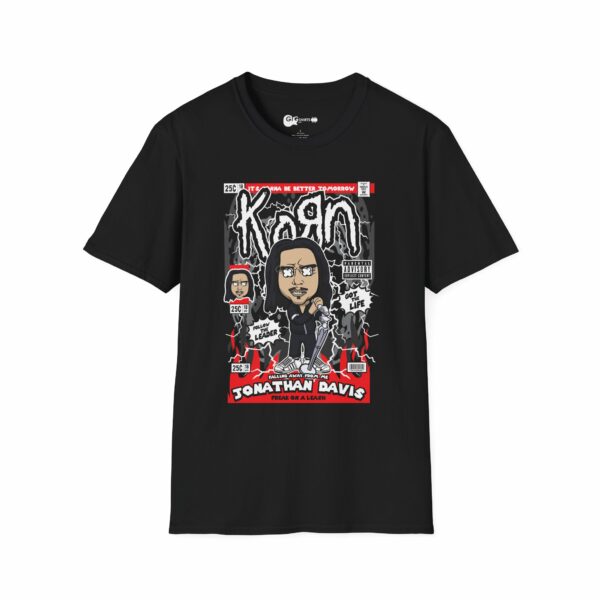 Korn - Jonathan Davis Comic Black T-Shirt