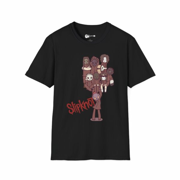 Slipknot Chibi Characters Black T-Shirt