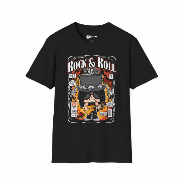 Slash - Rock & Roll Comic Black T-Shirt