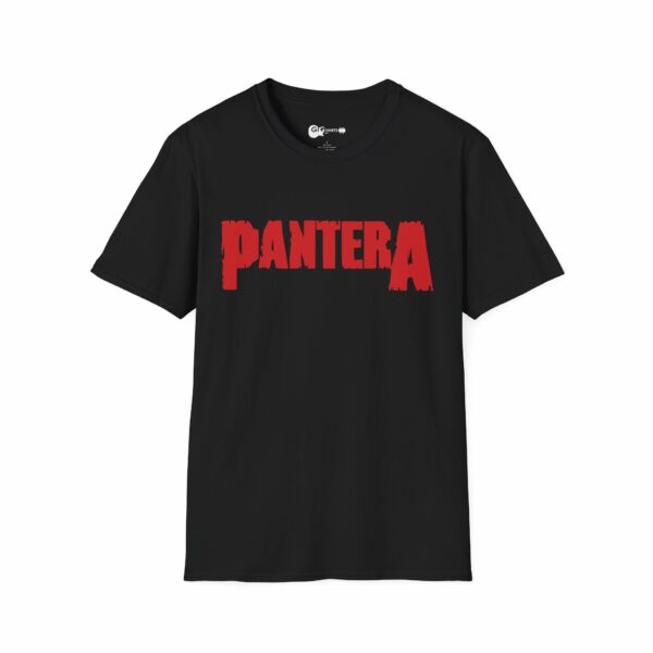 Pantera Red Logo Black T-Shirt