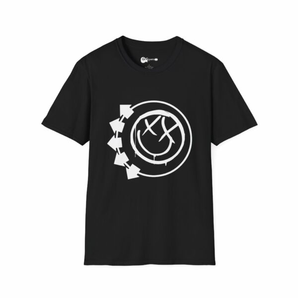 Green Day X-Face Design Black T-Shirt