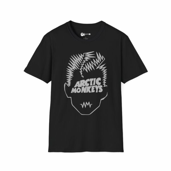 Arctic Monkeys Spiky Hair Design Black T-Shirt