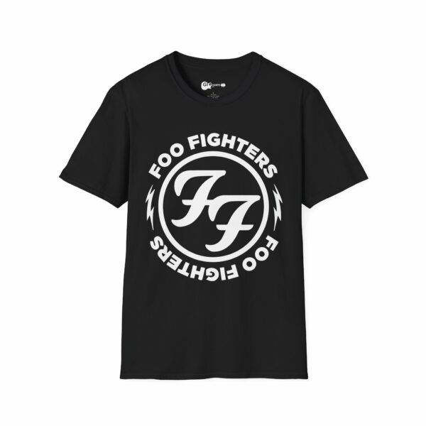 Foo Fighters Logo Black T-Shirt (White Logo)