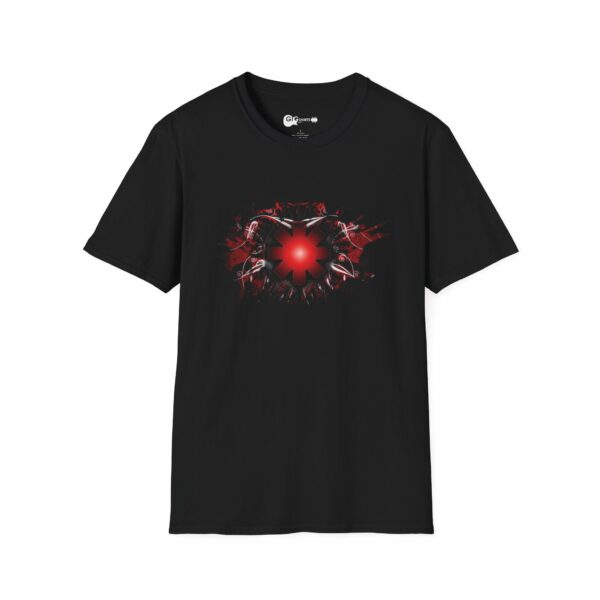 Red Hot Chili Peppers Splatter Design Black T-Shirt