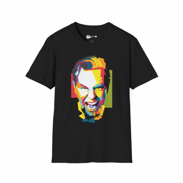 Metallica Pop Art James Hetfield  Black T-Shirt