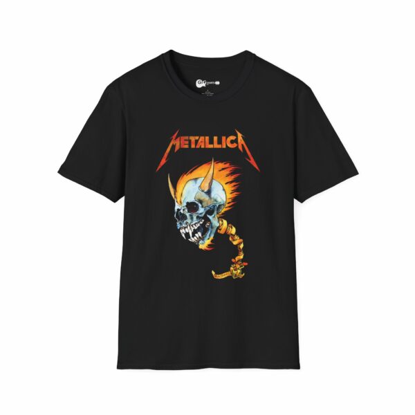 Metallica Flaming Skull Black T-Shirt