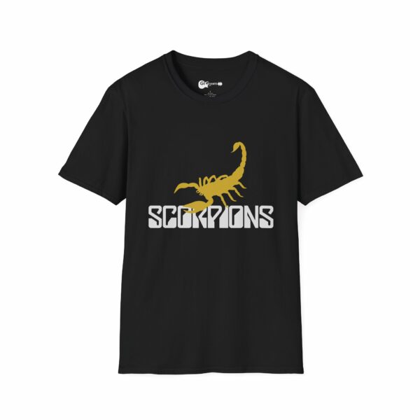 Scorpions Golden Scorpion Logo Black T-Shirt