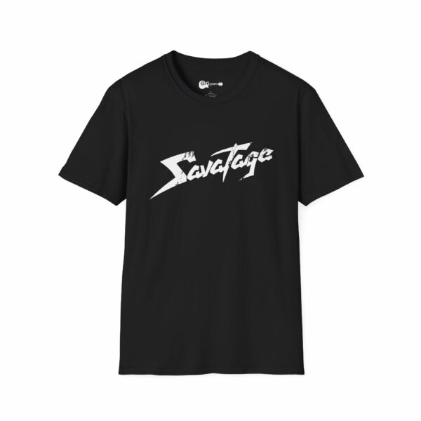 Savatage Distressed Logo Black T-Shirt