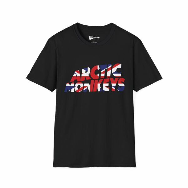 Arctic Monkeys Union Jack Design Black T-Shirt